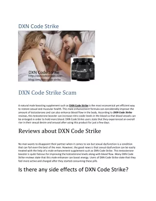 DXN Code Strike