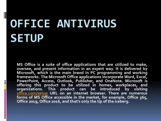 office antivirus setup