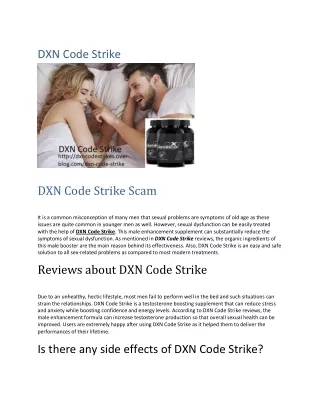 DXN Code Strike