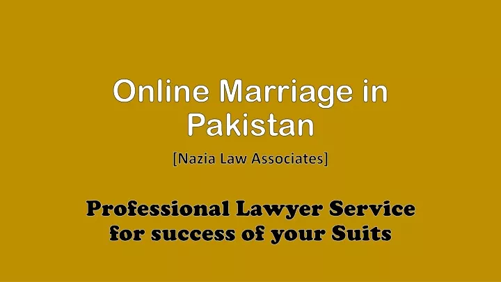 online marriage in pakistan