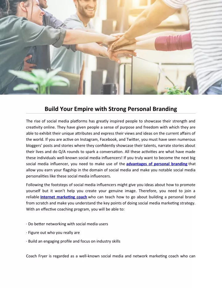 build your empire with strong personal branding