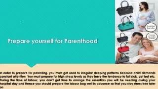 Prepare yourself for Parenthood