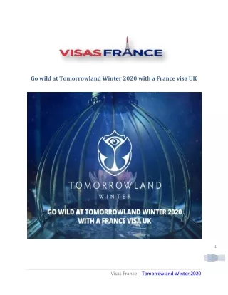 Tomorrowland Winter – Enjoy the largest dance music festival in the world