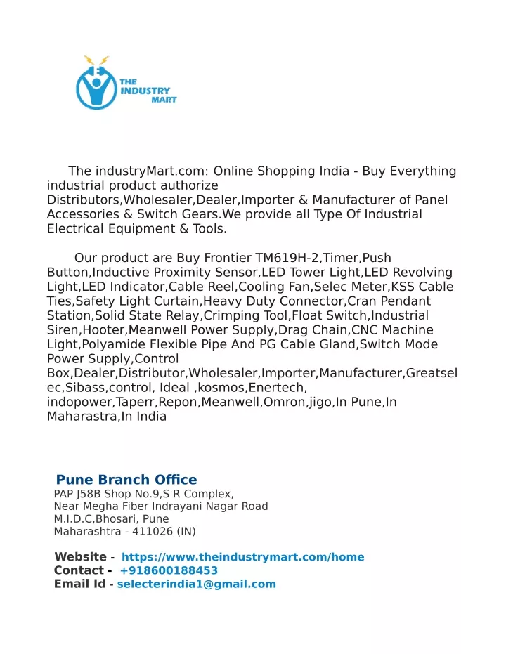 the industrymart com online shopping india