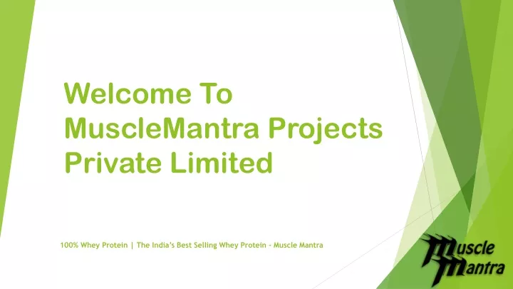 welcome to musclemantra projects private limited