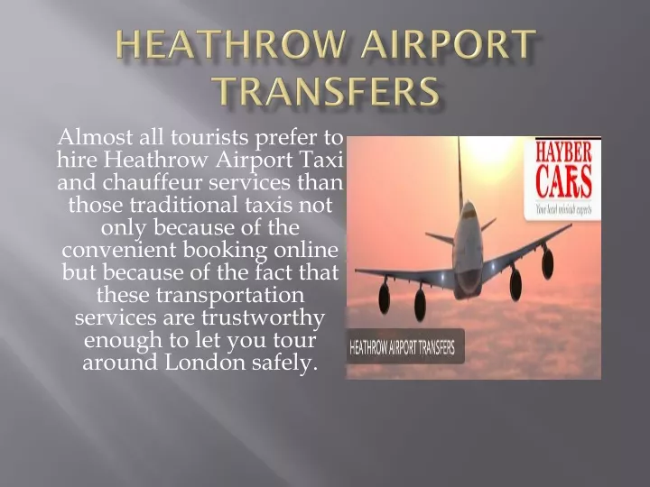 heathrow airport transfers