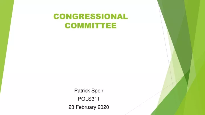 congressional committee