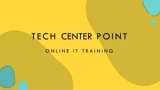 Tech center point Online IT Training Mulesoft Courses