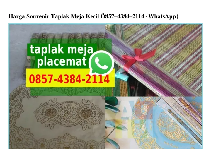 harga souvenir taplak meja kecil 857 4384 2114