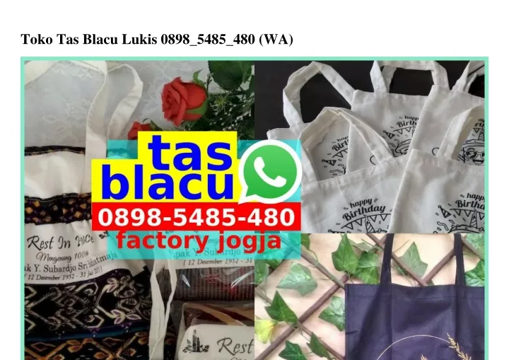 toko tas blacu lukis 0898 5485 480 wa