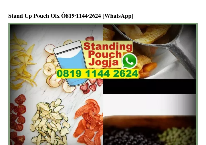 stand up pouch olx 819 1144 2624 whatsapp