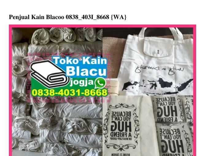 penjual kain blacoo 0838 403i 8668 wa