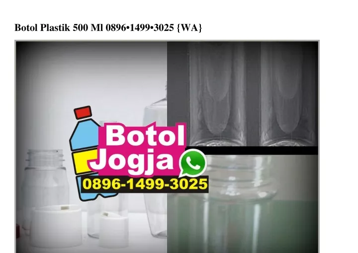 botol plastik 500 ml 0896 1499 3025 wa