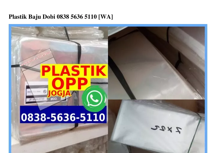 plastik baju dobi 0838 5636 5110 wa