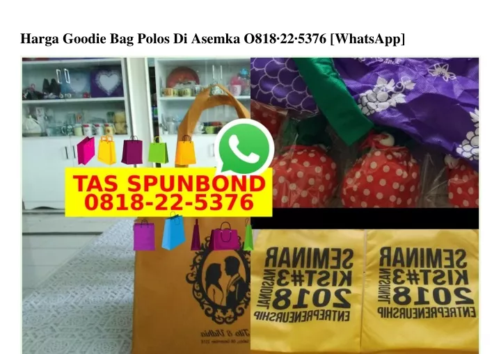 harga goodie bag polos di asemka o818 22 5376