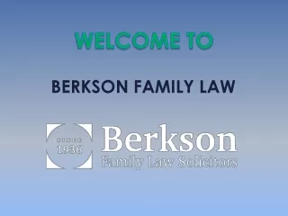 Berkson Family Law Solicitors | Divorce & Family Law | Liverpool