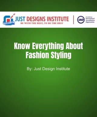 know everything about fashion styling