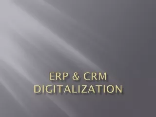 erp crm digitalization