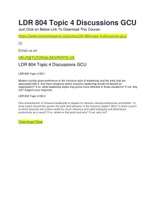 ldr 804 topic 4 discussions gcu just click