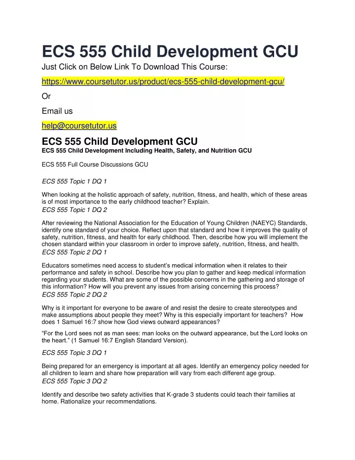 ecs 555 child development gcu just click on below