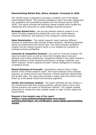 geomarketing market size share analysis forecasts