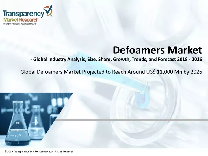 defoamers market global industry analysis size share growth trends and forecast 2018 2026