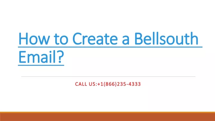 how to create a bellsouth email