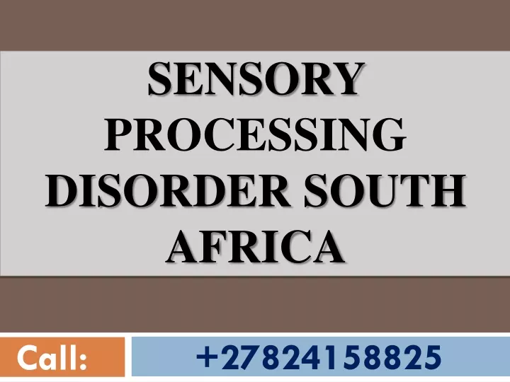 sensory processing disorder south africa