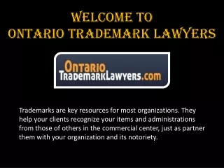 welcome to ontario trademark lawyers