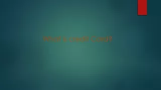 what is credit card