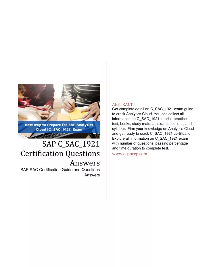 abstract get complete detail on c sac 1921 exam