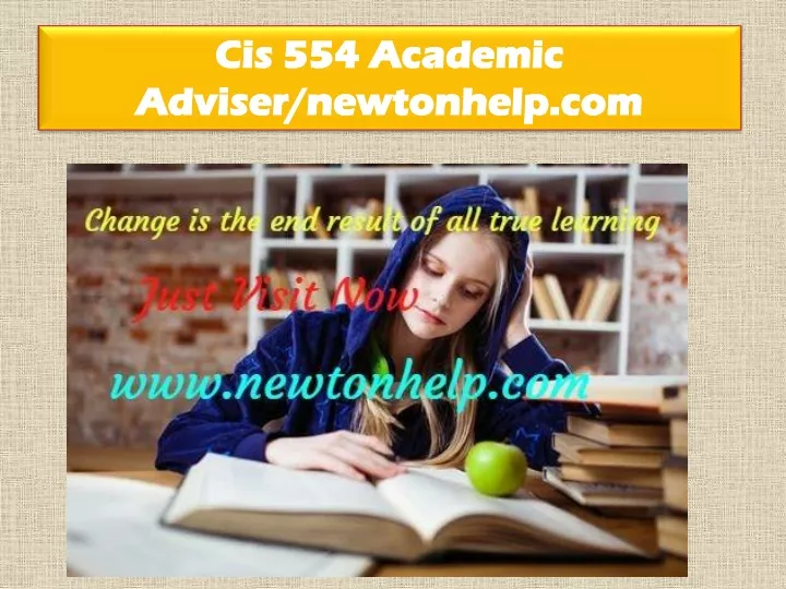 cis 554 academic adviser newtonhelp com