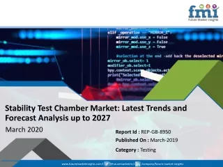 stability test chamber market latest trends