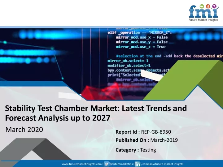 stability test chamber market latest trends