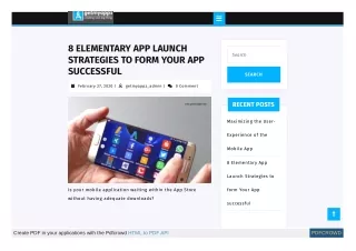 ELEMENTARY APP LAUNCH STRATEGIES TO FORM YOUR APP SUCCESSFUL