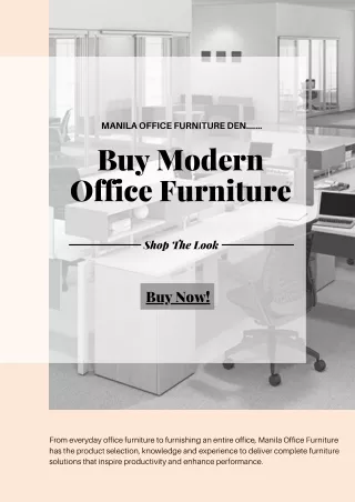 Buy Modern Office Furniture