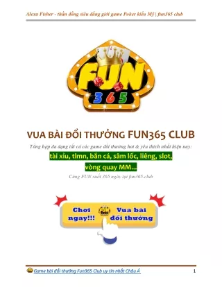 Alexa Fisher - thần đồng siêu đẳng giới game Poker kiểu Mỹ | fun365 club