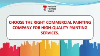 choose the right commercial painting company