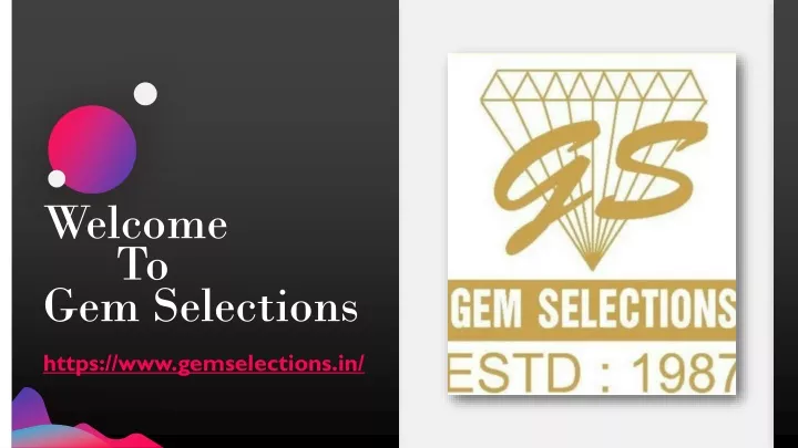 welcome to gem selections