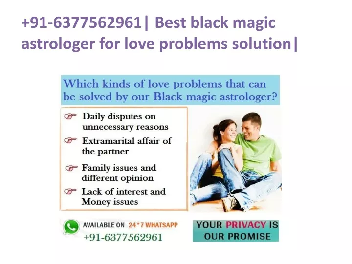 91 6377562961 best black magic astrologer for love problems solution