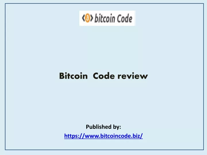 bitcoin code review published by https www bitcoincode biz