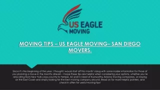 MOVING TIPS – US EAGLE MOVING– SAN DIEGO MOVERS.