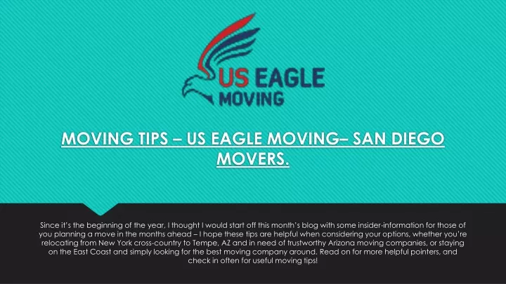 moving tips us eagle moving san diego movers
