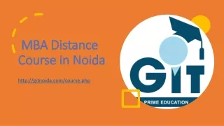 mba distance course in noida