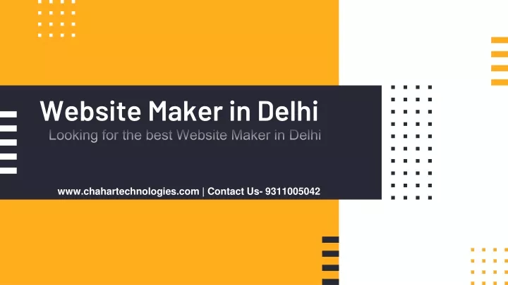 website maker in delhi