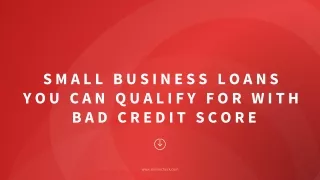 small business loans you can qualify for with