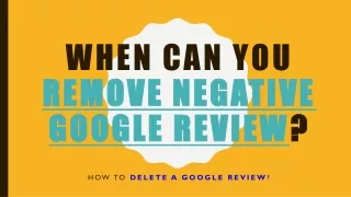 Can You Remove Negative Reviews From Sites Like Google, Facebook, And Yelp?