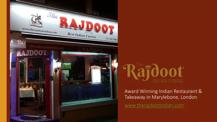 award winning indian restaurant takeaway in marylebone london www therajdootindian com