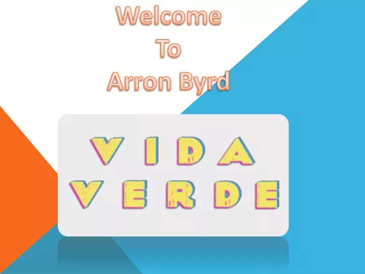 welcome to arron byrd