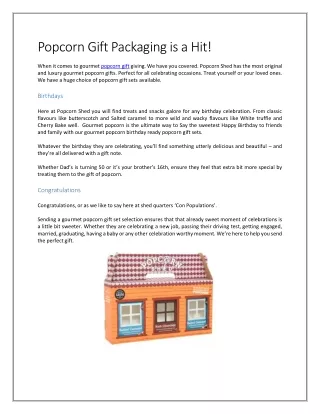 popcorn gift packaging is a hit when it comes